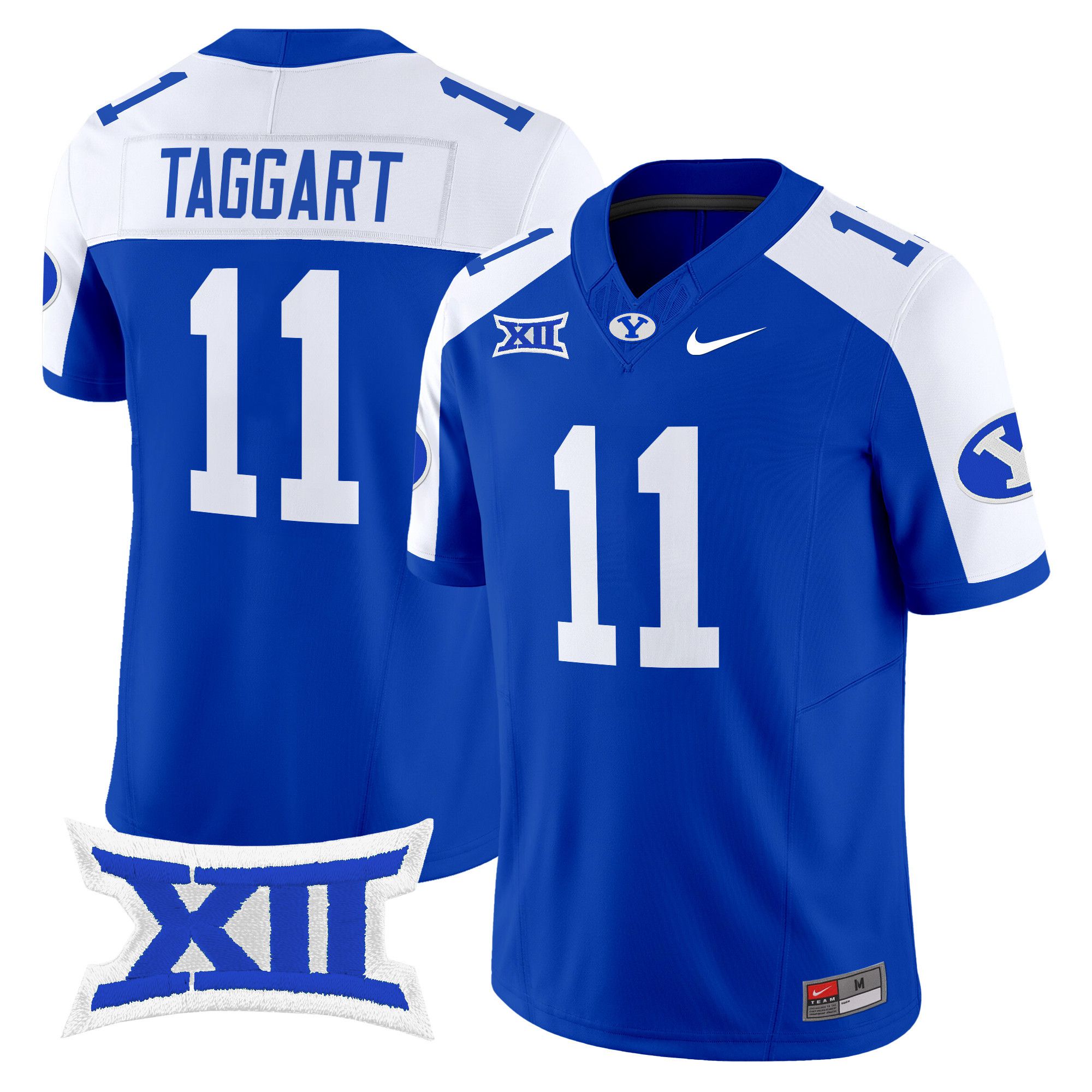 Men BYU Cougars #11 Taggart Blue Nike 2024 Vapor Limited NCAA Jersey->more ncaa teams->NCAA Jersey